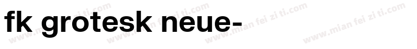 fk grotesk neue字体转换